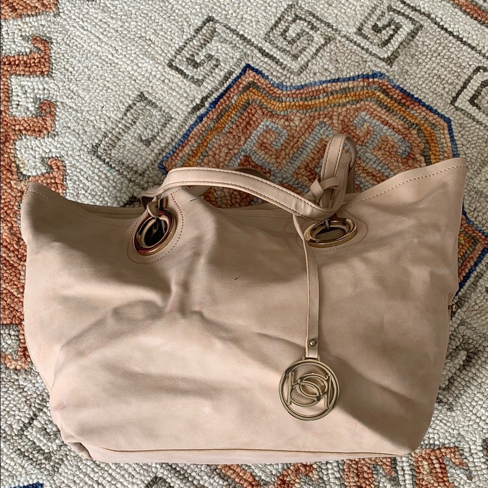 Elegant Beige Designer Tote Bag